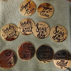 COASTAL TOKENS Set of 10